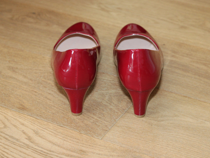 Escarpin rouge vernis Aurelia