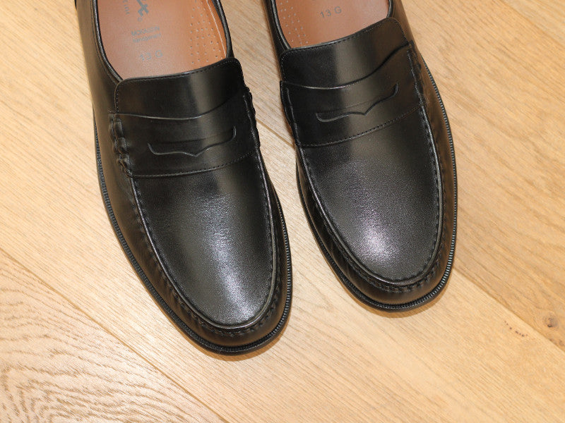 Mocassins classiques en cuir noir Sioux