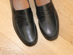 Mocassins classiques en cuir noir Sioux
