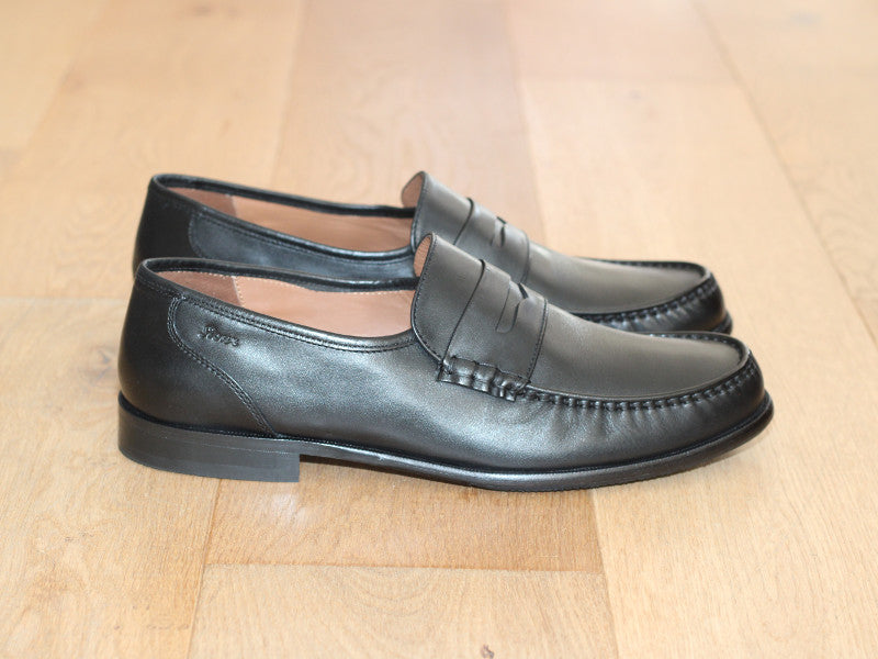 Mocassins classiques en cuir noir Sioux