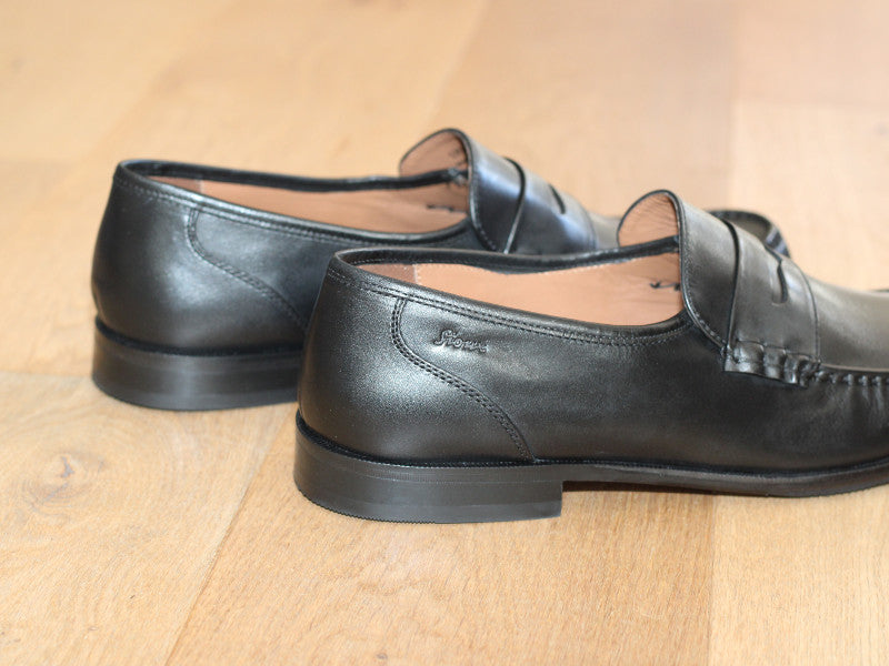 Mocassins classiques en cuir noir Sioux