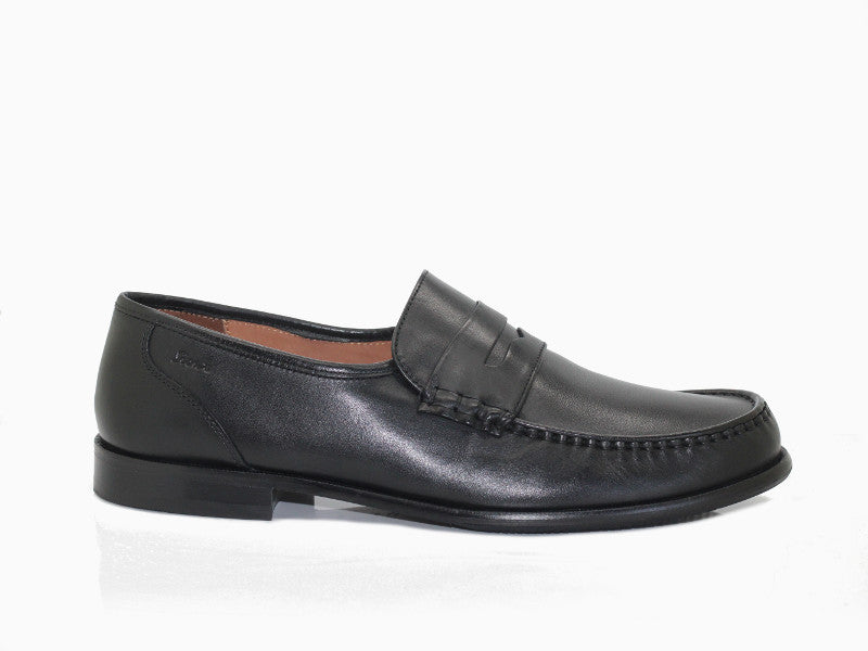 Mocassins classiques en cuir noir Sioux