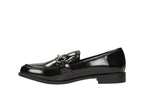 Mocassins vernis noir et bijou fantaisie