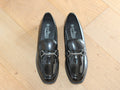 Mocassins vernis noir et bijou fantaisie