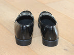 Mocassins vernis noir et bijou fantaisie