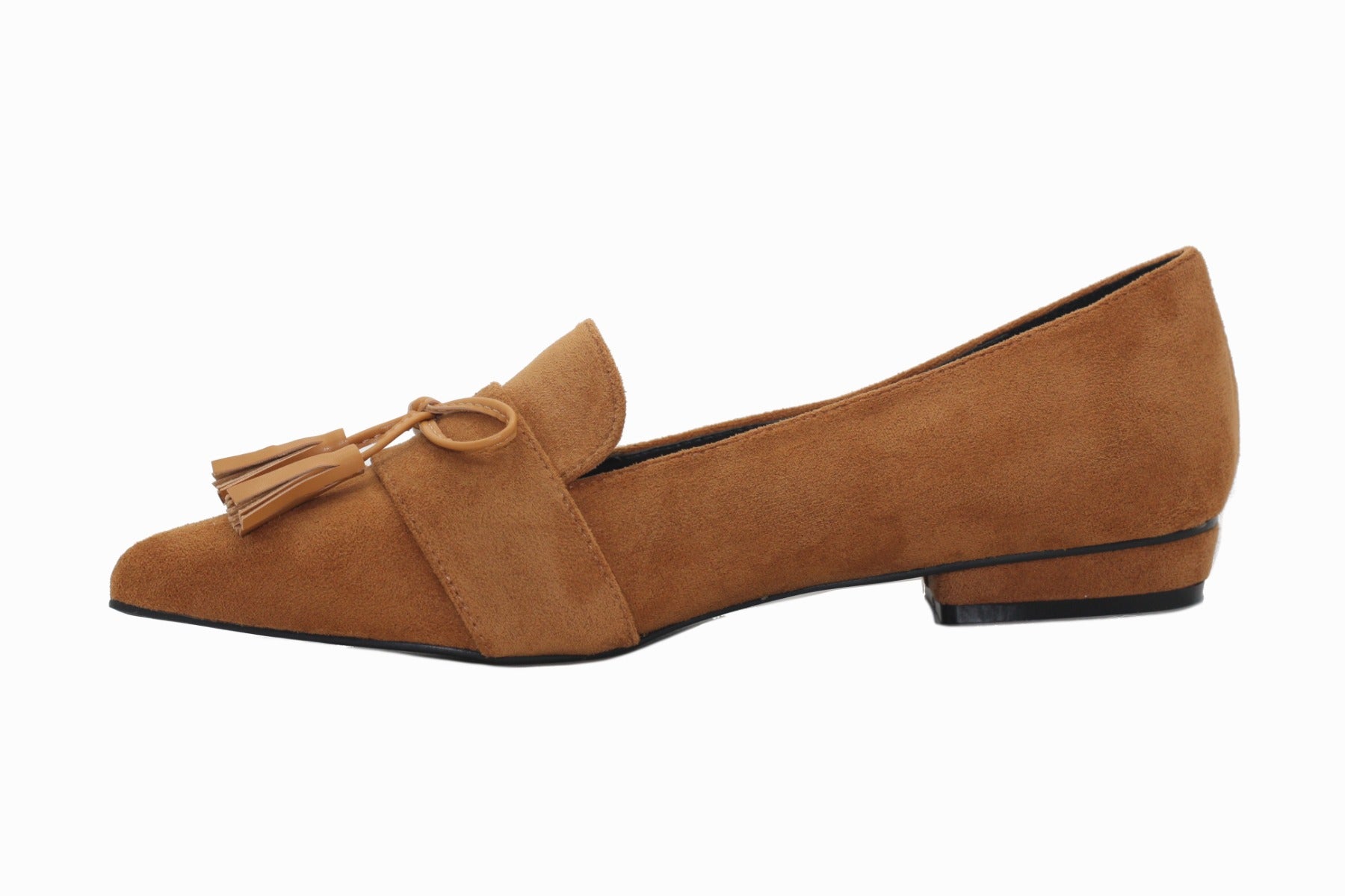 Mocassins en velours camel Sahara