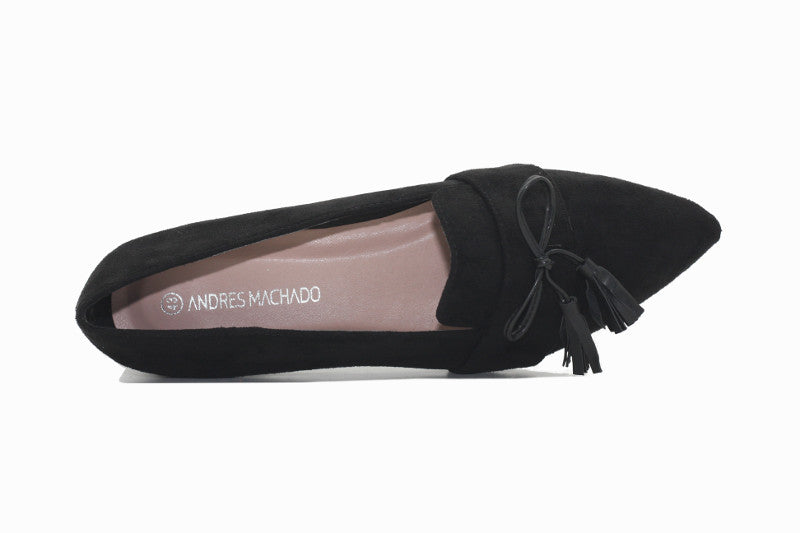 Mocassins en velours noir Macao