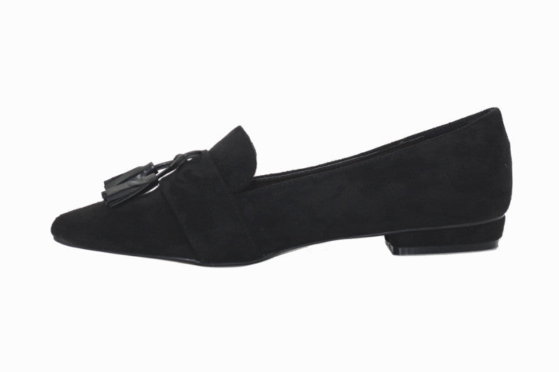 Mocassins en velours noir Macao