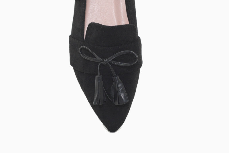 Mocassins en velours noir Macao