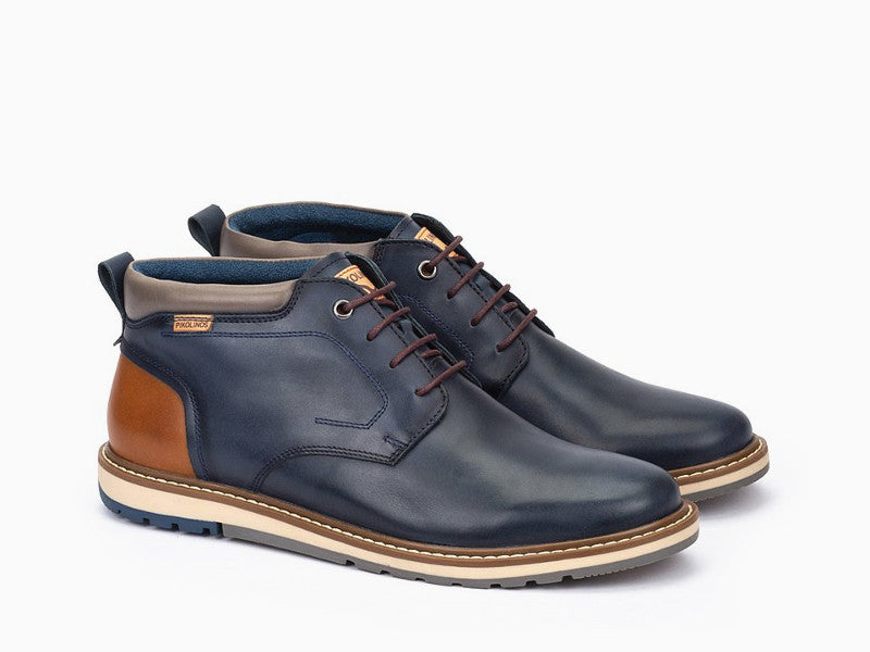 Chaussures montantes Pikolinos en cuir bleu Berna