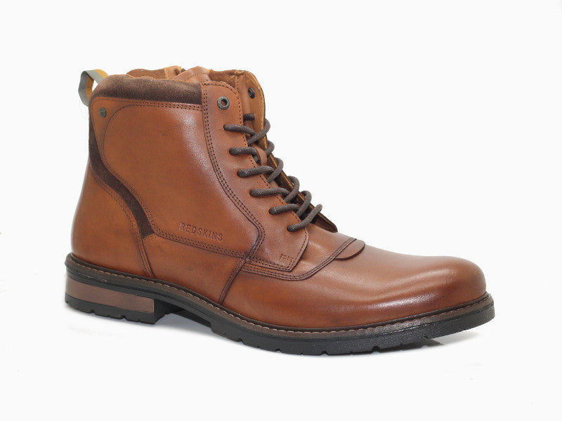 Boots Edolo en cuir cognac