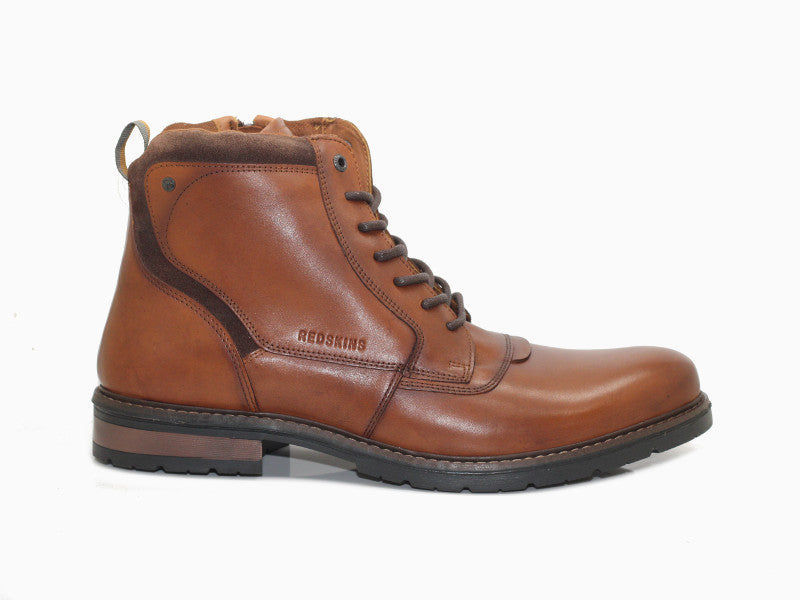 Boots Edolo en cuir cognac