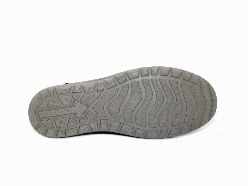 Sneakers Baxter en cuir noir et largeur confort