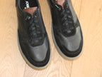 Sneakers Baxter en cuir noir et largeur confort