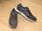 Sneakers en cuir marron chocolat Turibio