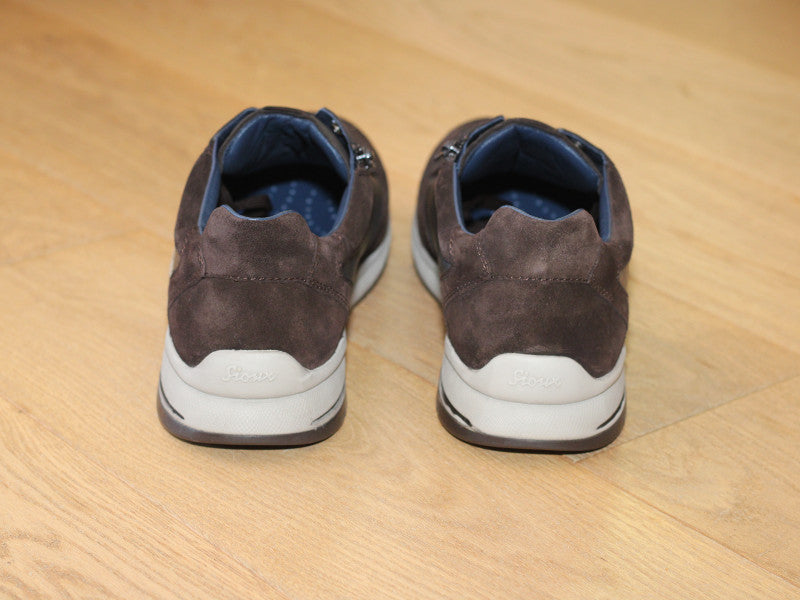 Sneakers en cuir marron chocolat Turibio