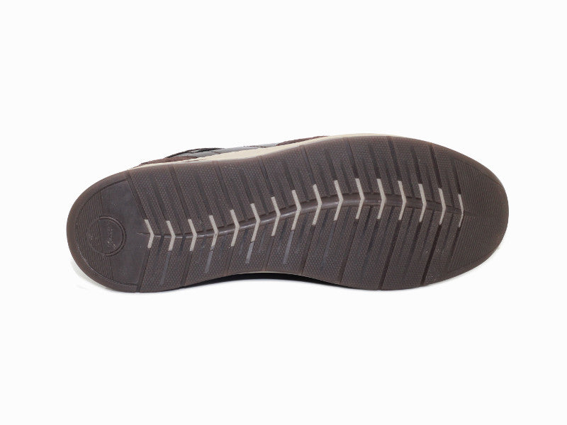 Sneakers en cuir marron chocolat Turibio