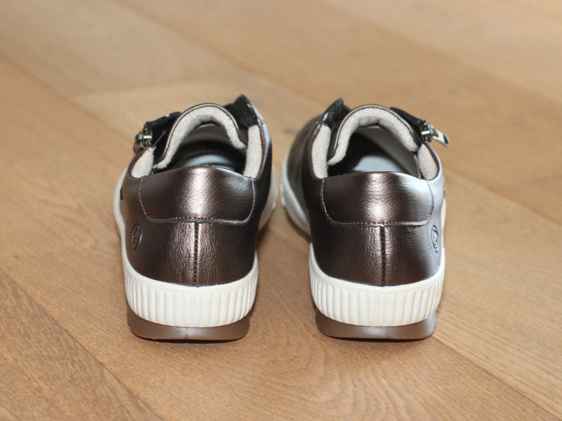 Tennis Remonte en cuir bronze