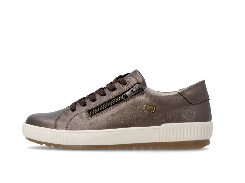 Tennis Remonte en cuir bronze