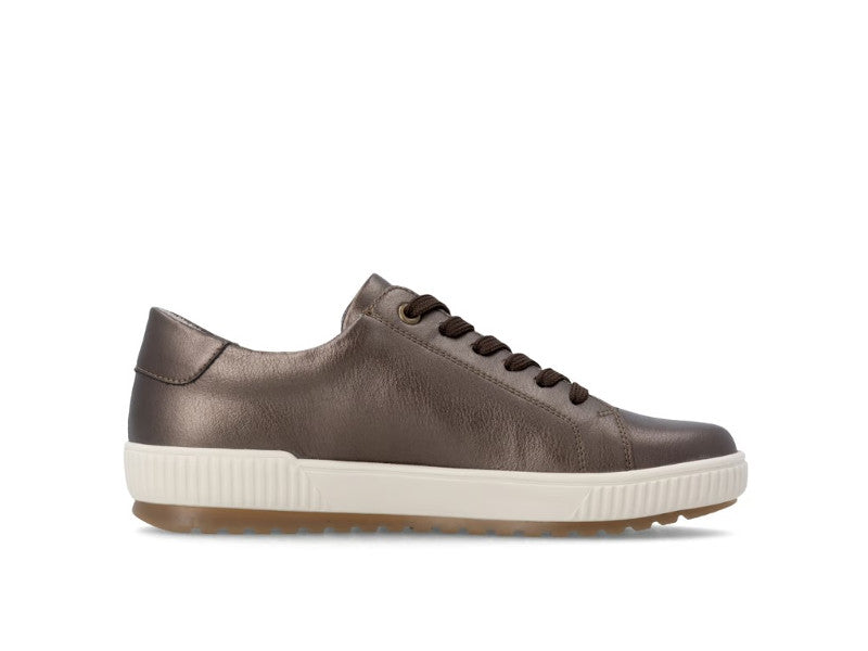 Tennis Remonte en cuir bronze