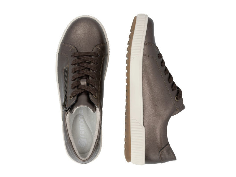 Tennis Remonte en cuir bronze
