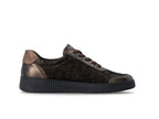 Tennis basses en stretch marron Antik