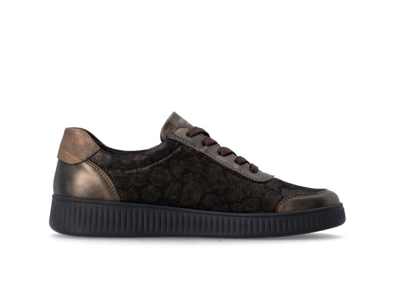 Tennis basses en stretch marron Antik