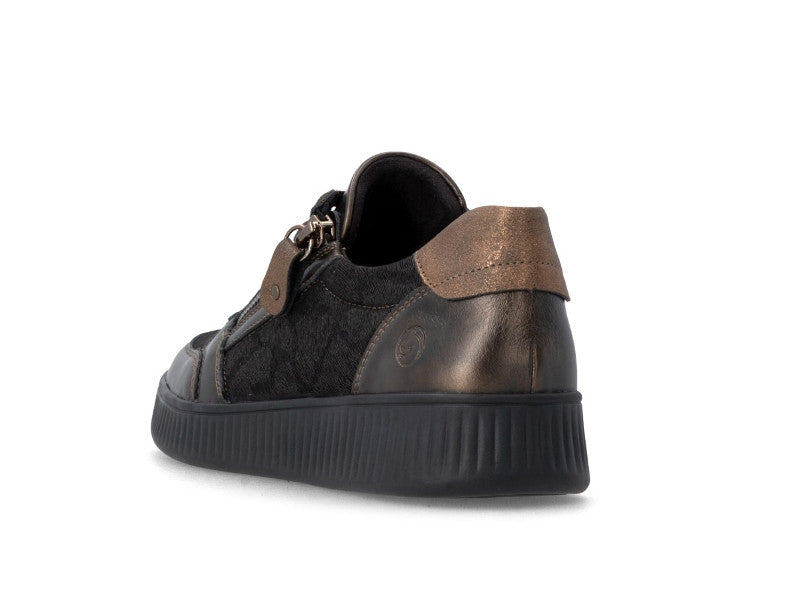 Tennis basses en stretch marron Antik