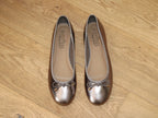 Ballerines plates dorées Claudia