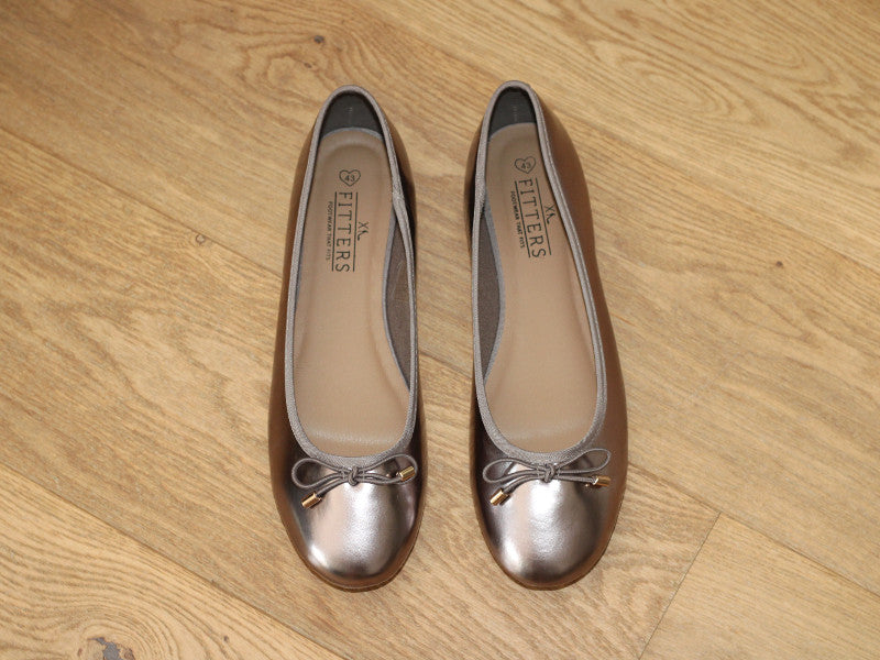 Ballerines plates dorées Claudia