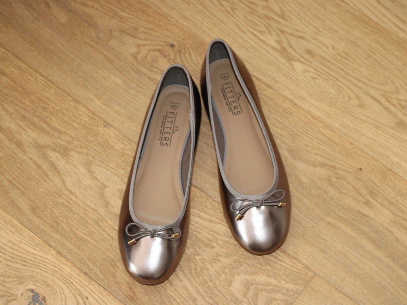 Ballerines plates dorées Claudia