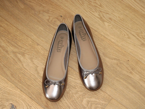 Ballerines plates dorées Claudia