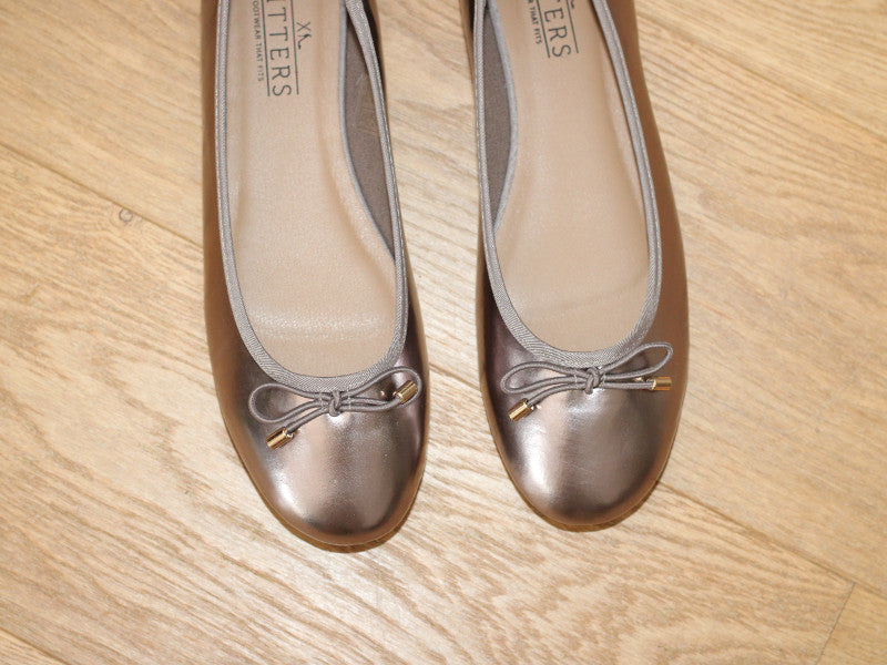 Ballerines plates dorées Claudia