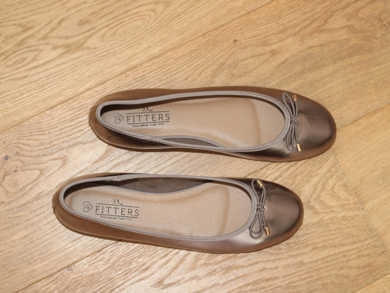 Ballerines plates dorées Claudia