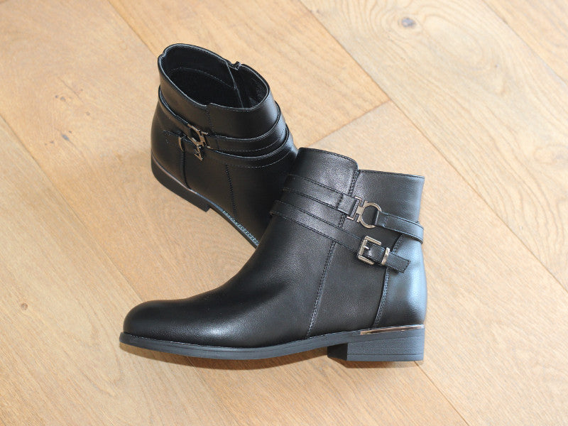 Bottines cavalières noires Sina