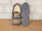 Charentaises traditionnelles écossais beige