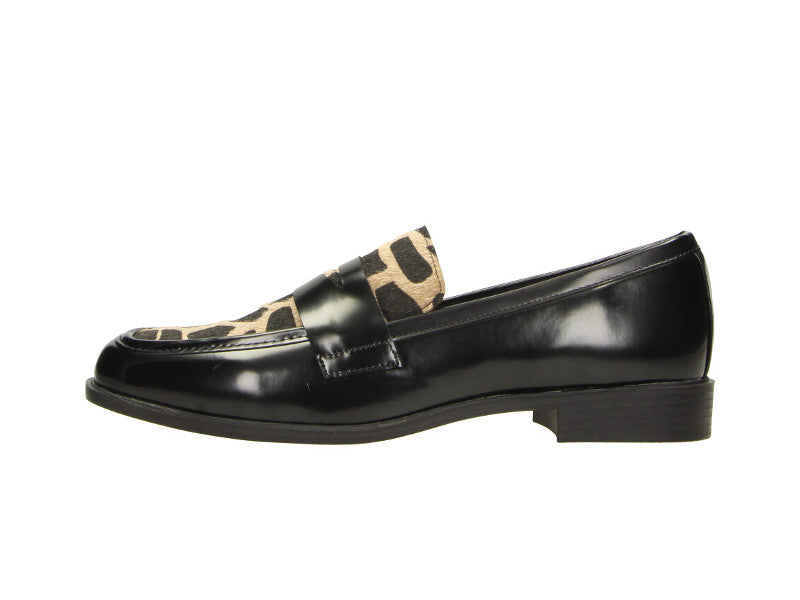 Mocassins noirs et imprimé Sauvage