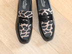 Mocassins noirs et imprimé Sauvage
