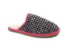 Mules sur semelle espadrille Plumetis