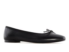 Ballerine en cuir souple noir Opal