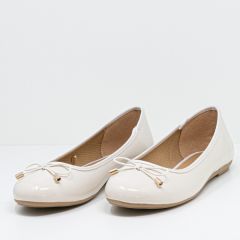 Ballerines vernis beige Nude