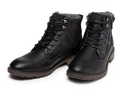 Chaussures boots noir Mustang