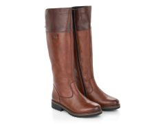 Bottes Remonte style cavalières en cuir marron