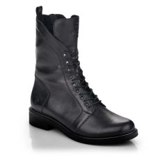 Bottines hautes Remonte en cuir noir Bronx