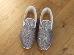 Charentaises en laine Paillettes