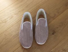 Charentaises en velours Poupette