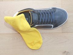 Chaussettes en coton jaune