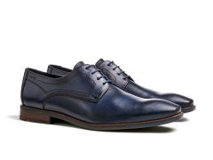 Chaussures basses en cuir bleu Don