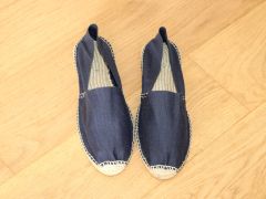 Espadrilles en coton bleu marine