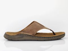 Sandale entre doigt en cuir marron Maverick
